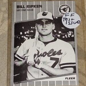 1989 Billy Ripken "FF" "TEST RUN" Card near mint